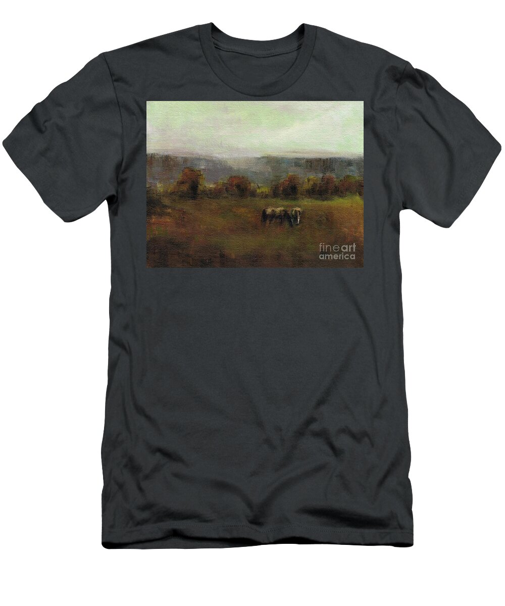 Landscapes T-Shirt featuring the painting Paired Up by Frances Marino