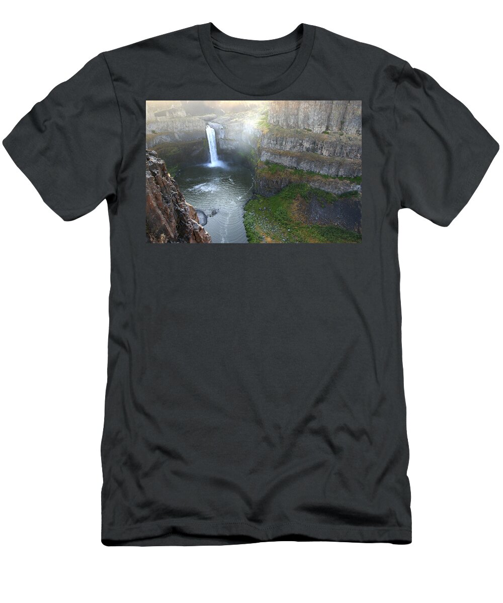 Palouse Falls T-Shirt featuring the photograph Palouse Falls by Rich Collins