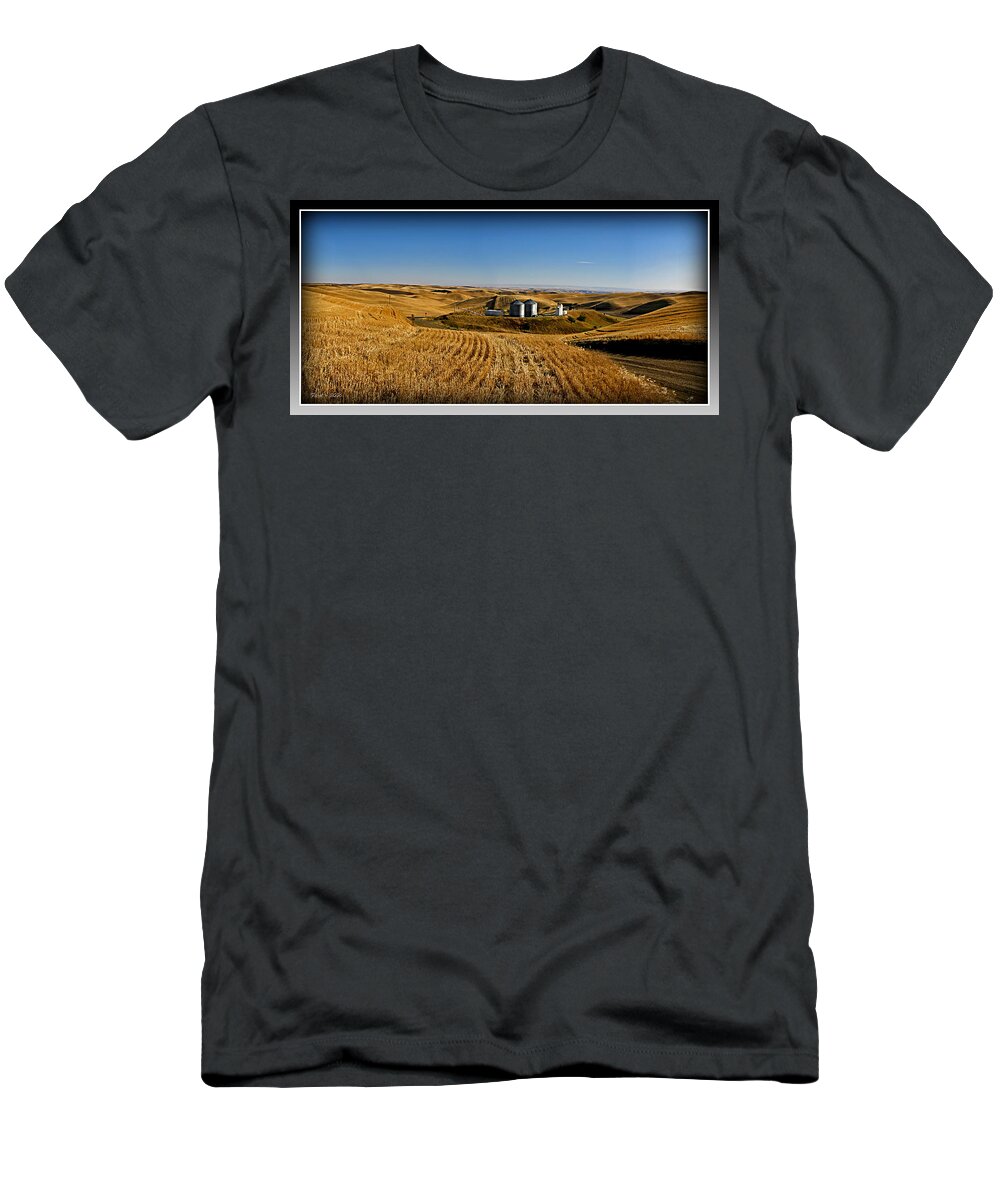 Palouse T-Shirt featuring the photograph Palouse Wheat Fields by Farol Tomson