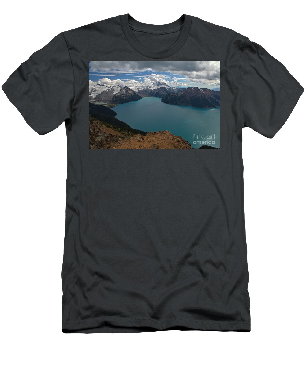 Garibaldi Lake T-Shirt featuring the photograph Panorama Overlook At Garibaldi Provincial Park by Adam Jewell