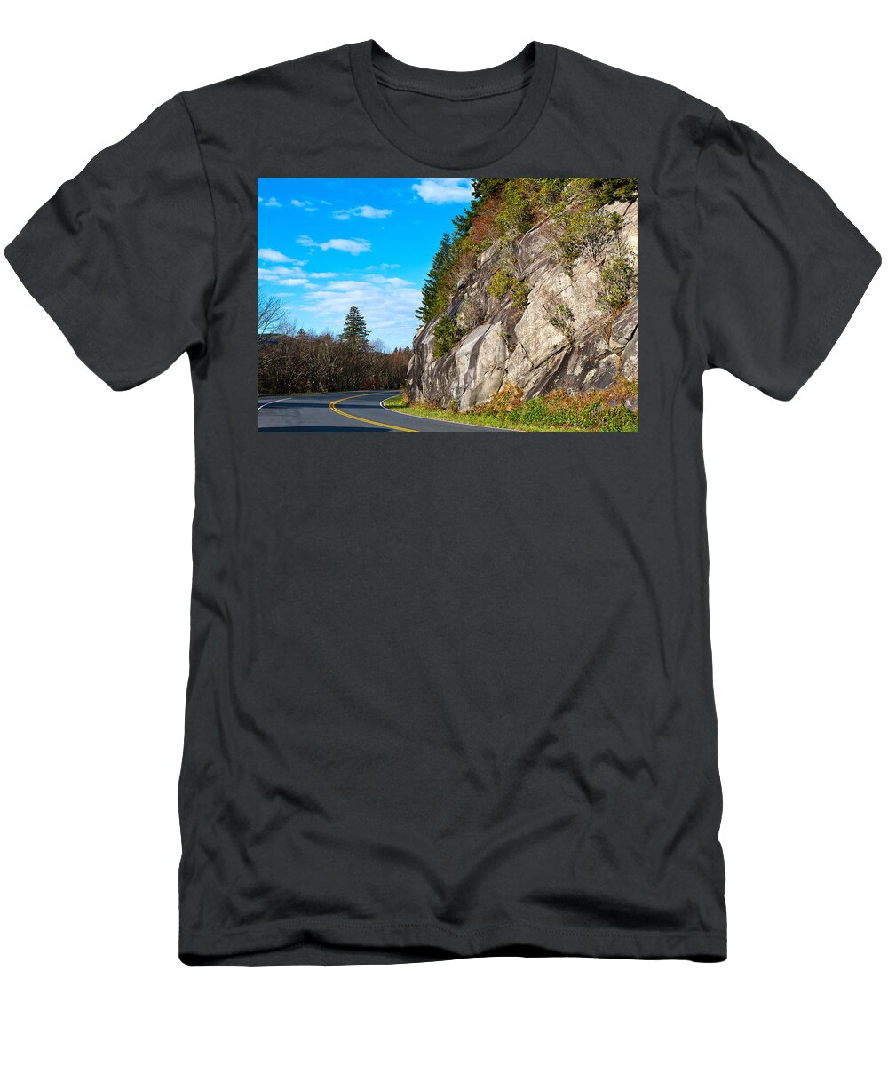 Road T-Shirt featuring the photograph Park Road by Melinda Fawver