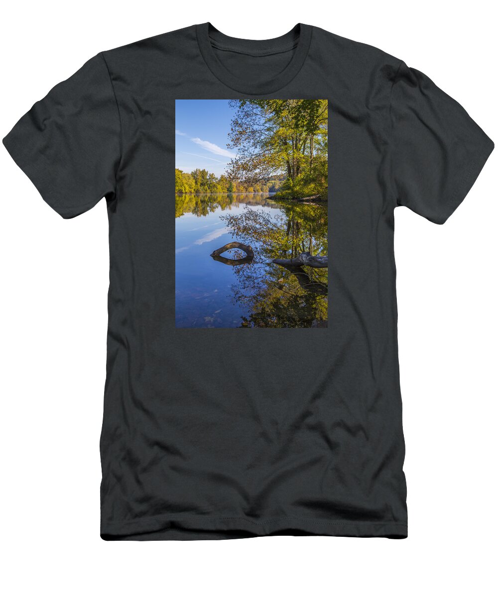 Peaceful Autumn T-Shirt featuring the photograph Peaceful Autumn by Karol Livote
