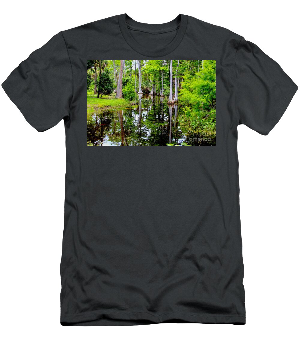 Lake T-Shirt featuring the photograph Peaceful lake by Carey Chen