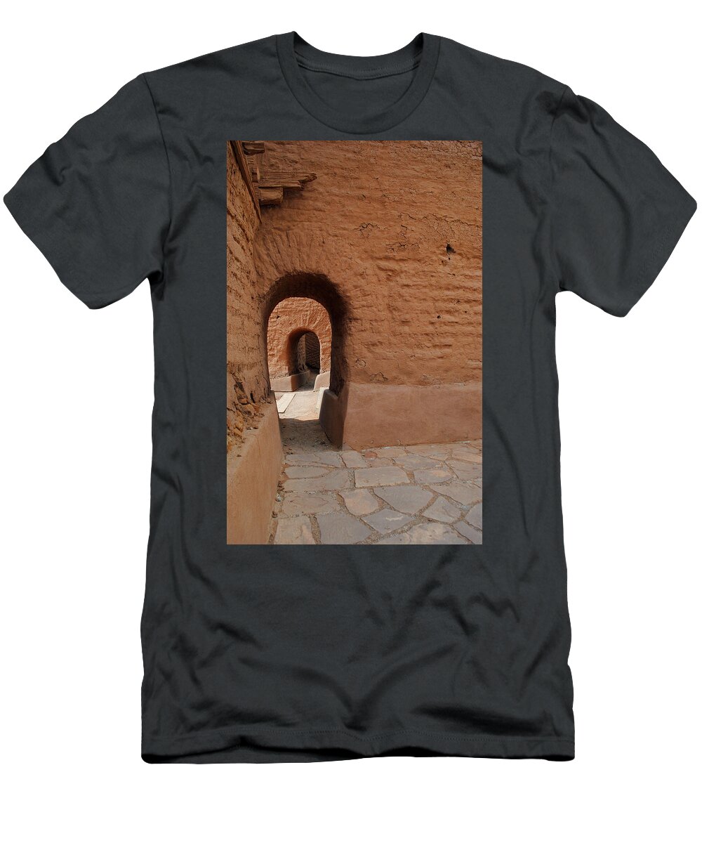 Architecture T-Shirt featuring the photograph Pecos Ruins Doorway by Glory Ann Penington