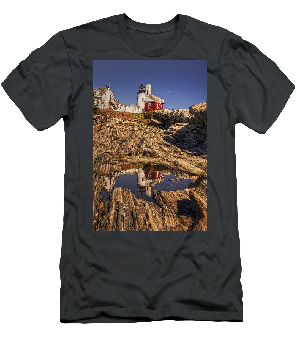 Pemaquid Point Light T-Shirt featuring the photograph Pemaquid Point Light by Priscilla Burgers