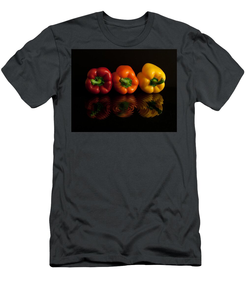 Bell T-Shirt featuring the photograph Peppers by Photos By Cassandra