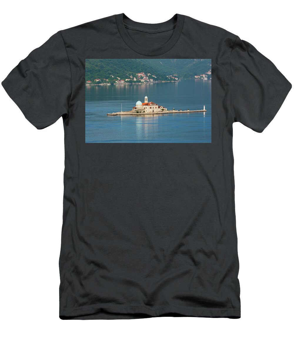 Photography T-Shirt featuring the photograph Perast, Montenegro. Bay Of Kotor by Panoramic Images
