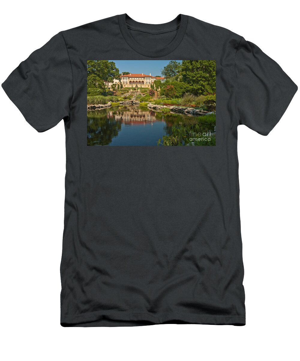 Villa Philbrook T-Shirt featuring the photograph Philbrook Museum Of Art, Oklahoma by Richard and Ellen Thane