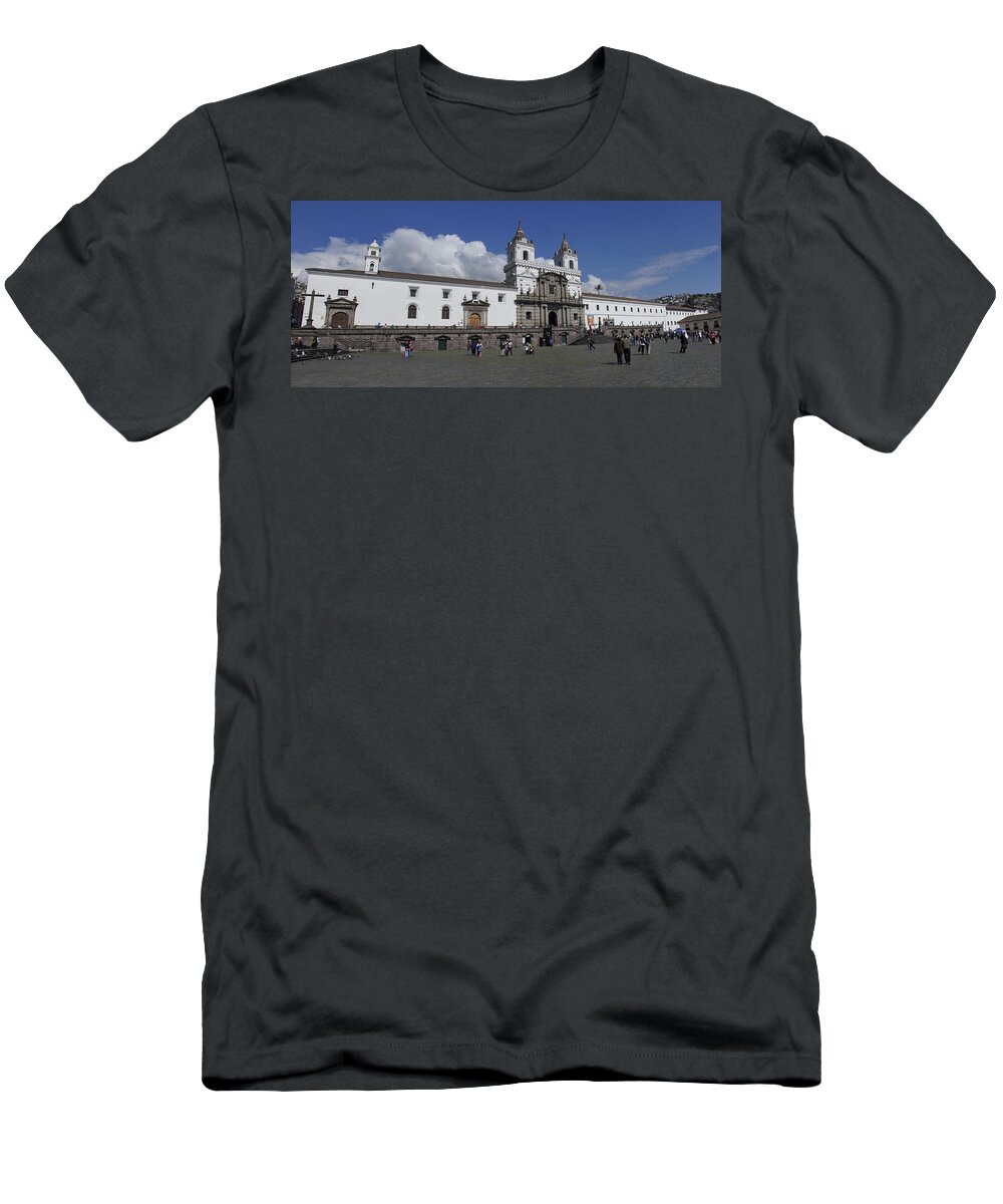 Ecuador T-Shirt featuring the photograph Plaza de San Francisco by Brian Kamprath