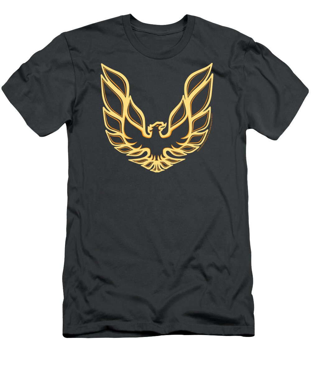 Gold T-Shirt featuring the digital art Pontiac - Iconic Firebird by Brand A