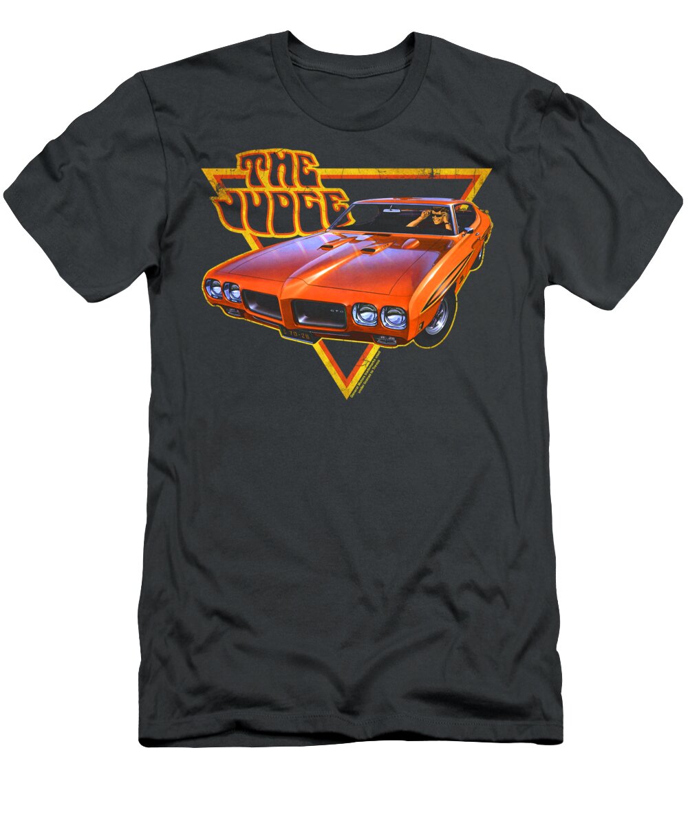 Muscle Car T-Shirt featuring the digital art Pontiac - Judged by Brand A
