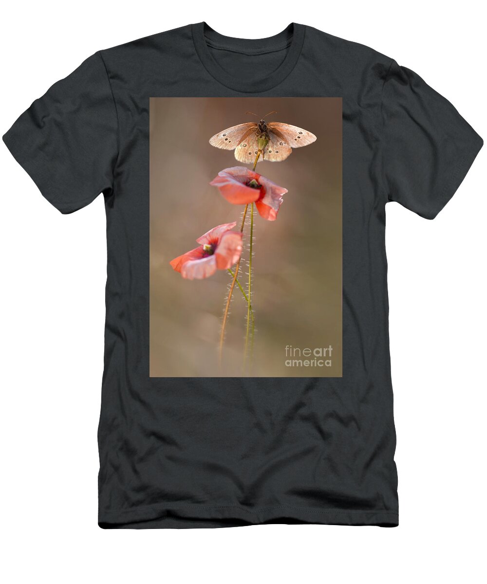 Flower T-Shirt featuring the photograph Poppies #1 by Jaroslaw Blaminsky