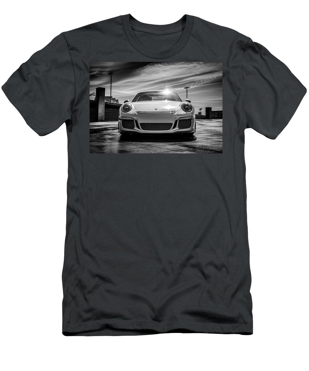 Porsche T-Shirt featuring the digital art Porsche 911 GT3 by Douglas Pittman