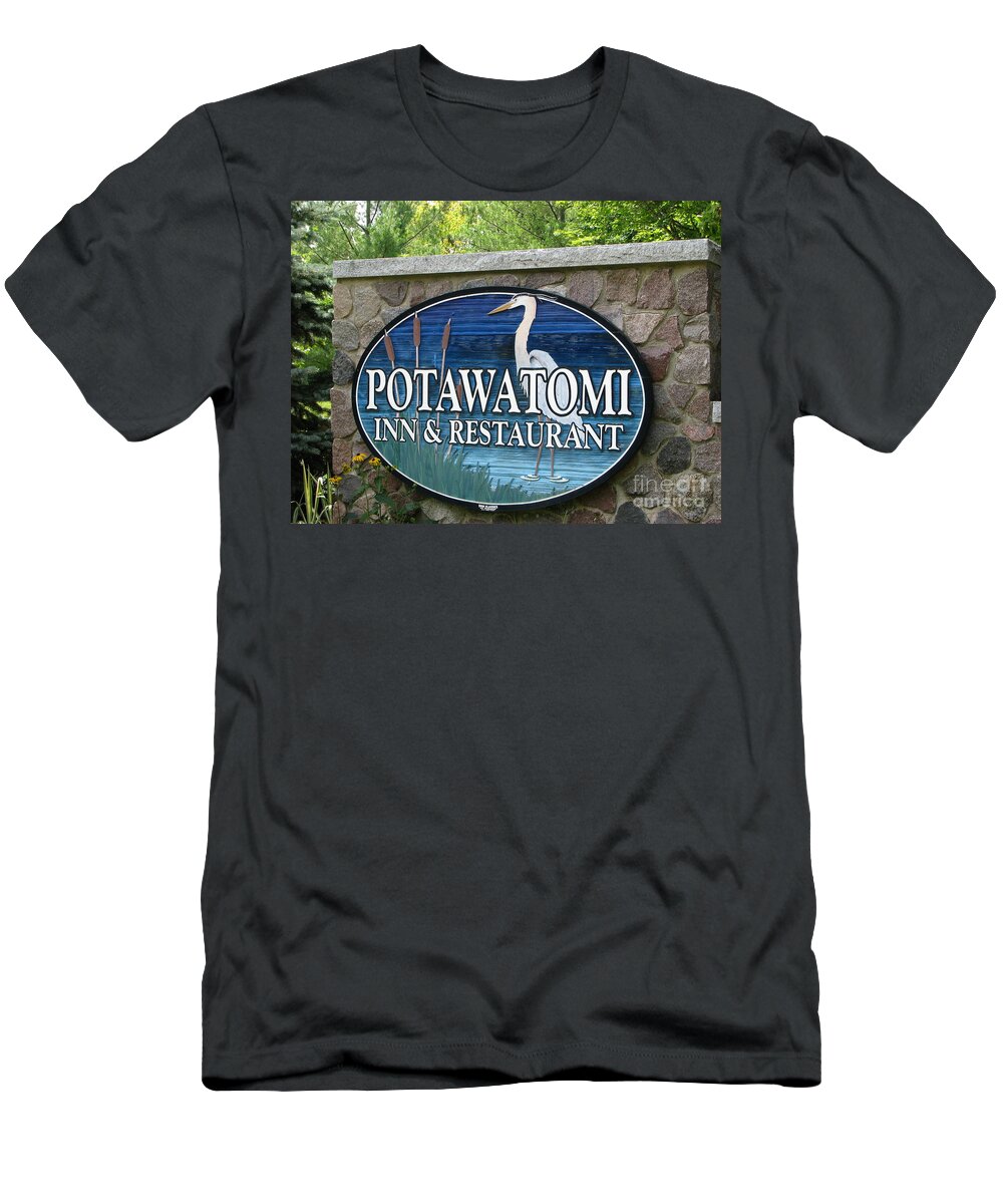 Potawatomi T-Shirt featuring the photograph Potawatomi Inn by Michael Krek