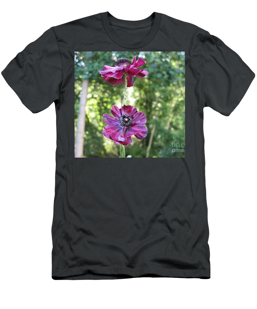 Trees T-Shirt featuring the photograph Purple Flowers by HEVi FineArt