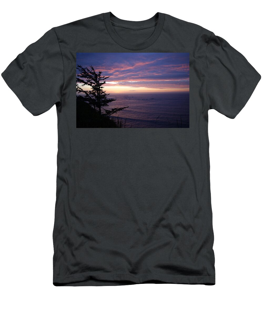 Sunset T-Shirt featuring the photograph Purple Majesty by Beth Collins