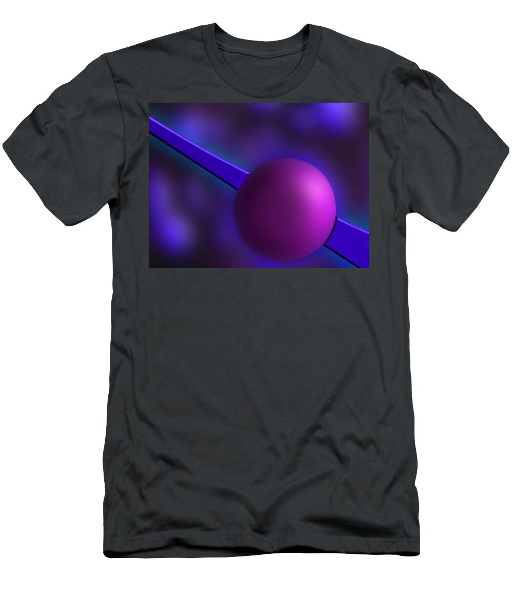 Purple Orb T-Shirt featuring the photograph Purple Orb by Paul Wear