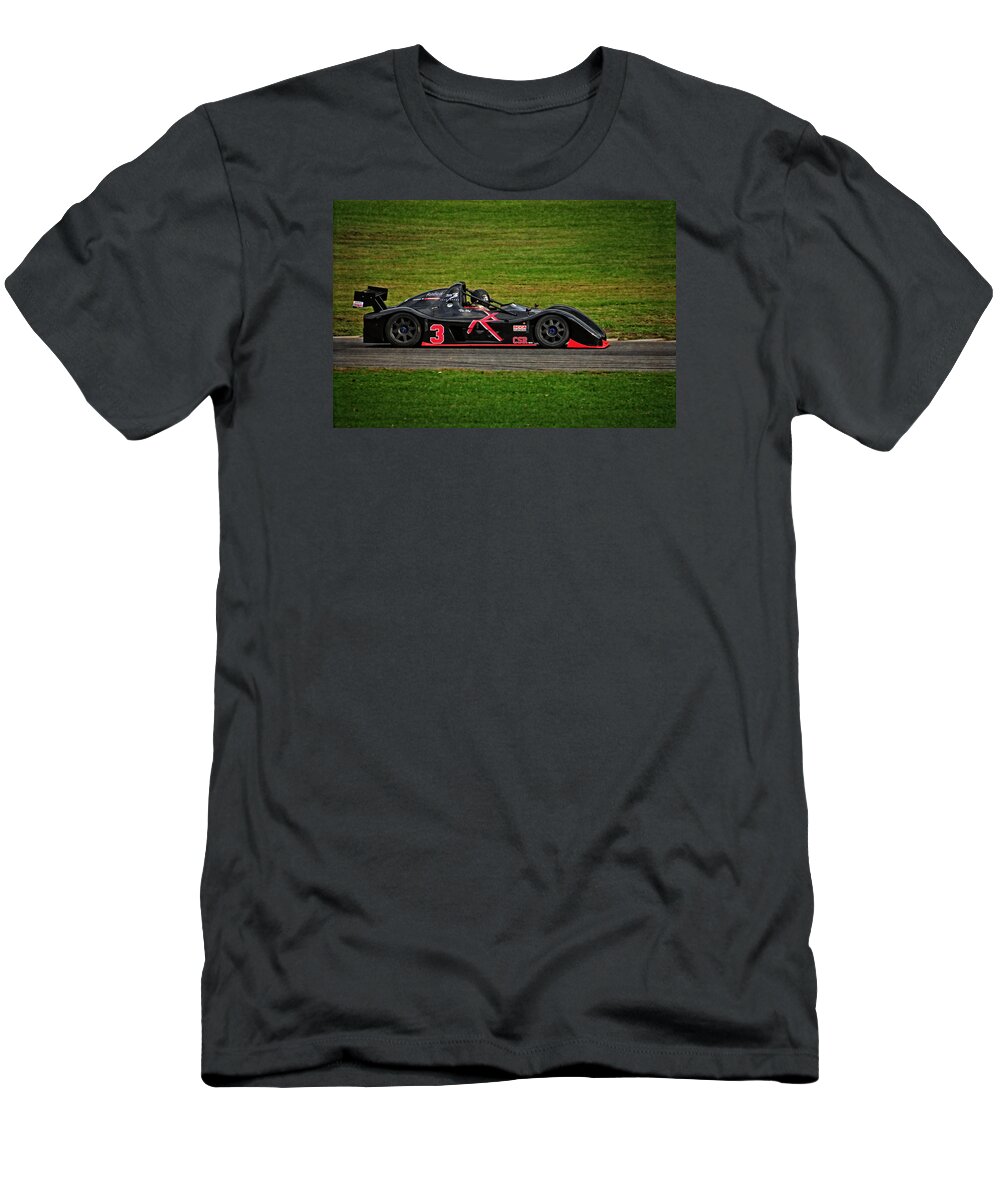 Race T-Shirt featuring the photograph Radical SR3 by Mike Martin