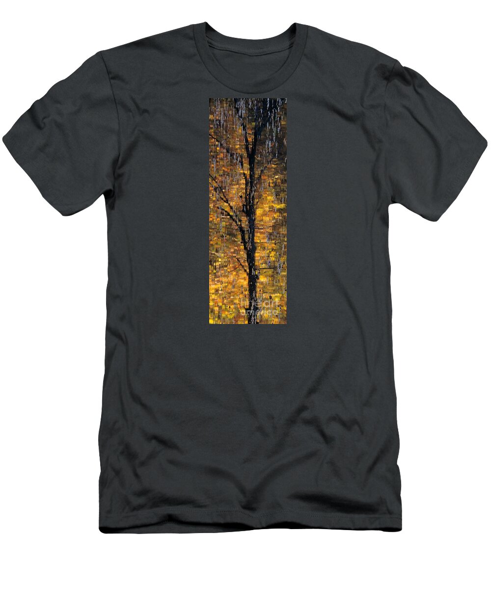 Abstract T-Shirt featuring the photograph Rain Tree A Photographic Abstraction by John Harmon