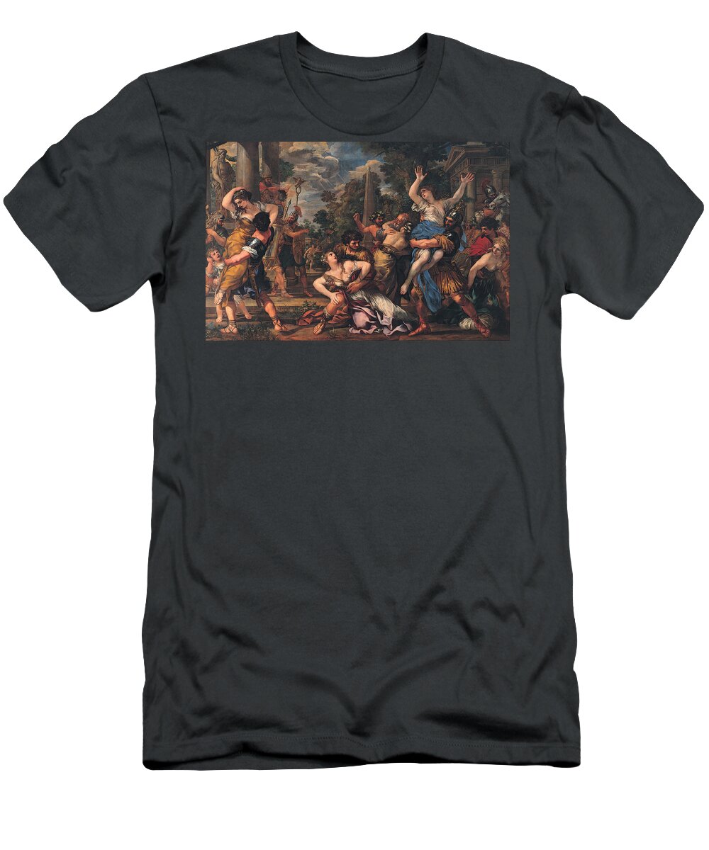 Pietro Da Cortona T-Shirt featuring the painting Rape of the Sabines by Pietro da Cortona