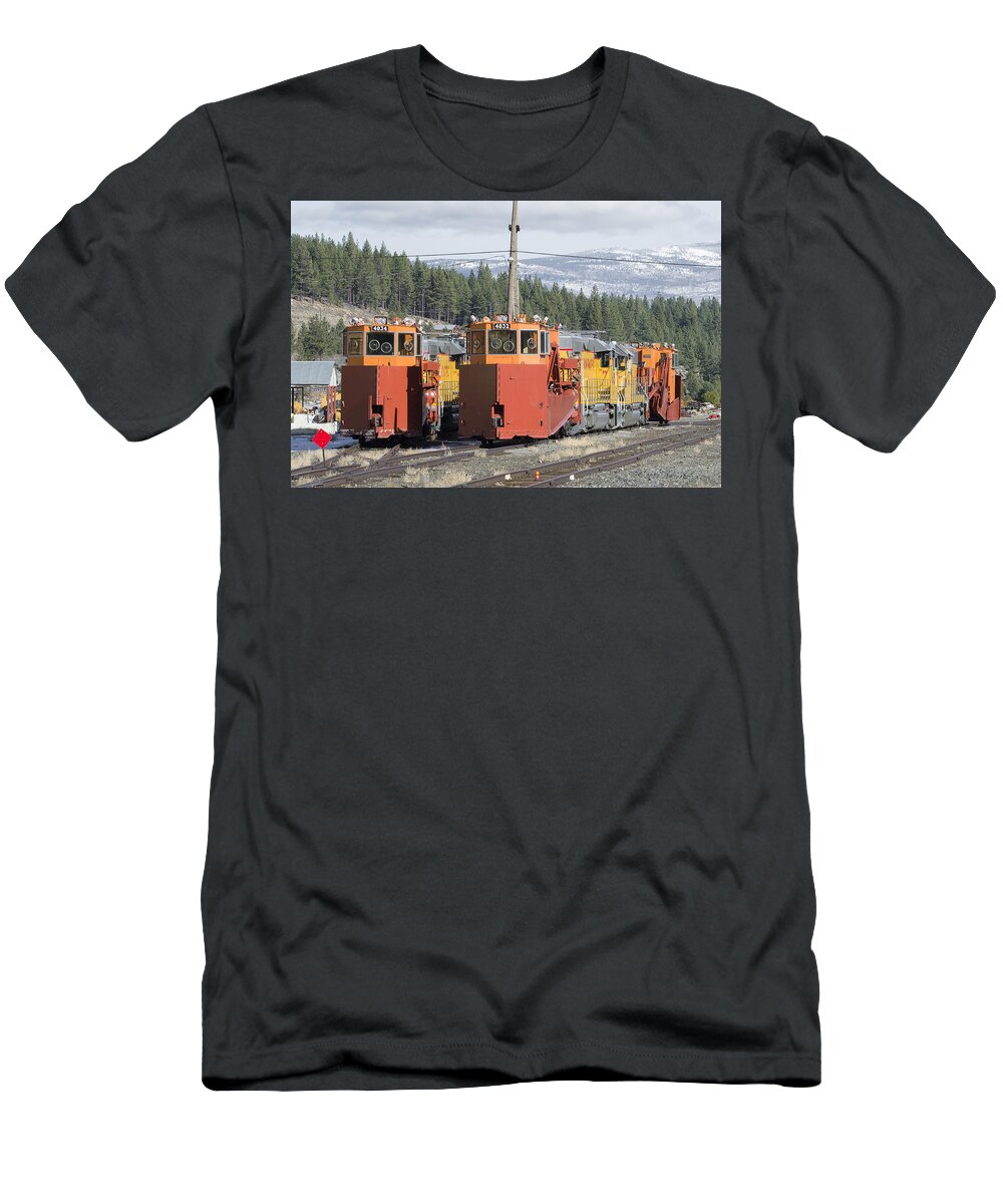 Artistic T-Shirt featuring the photograph Ready for More Snow at Donner Pass by Jim Thompson