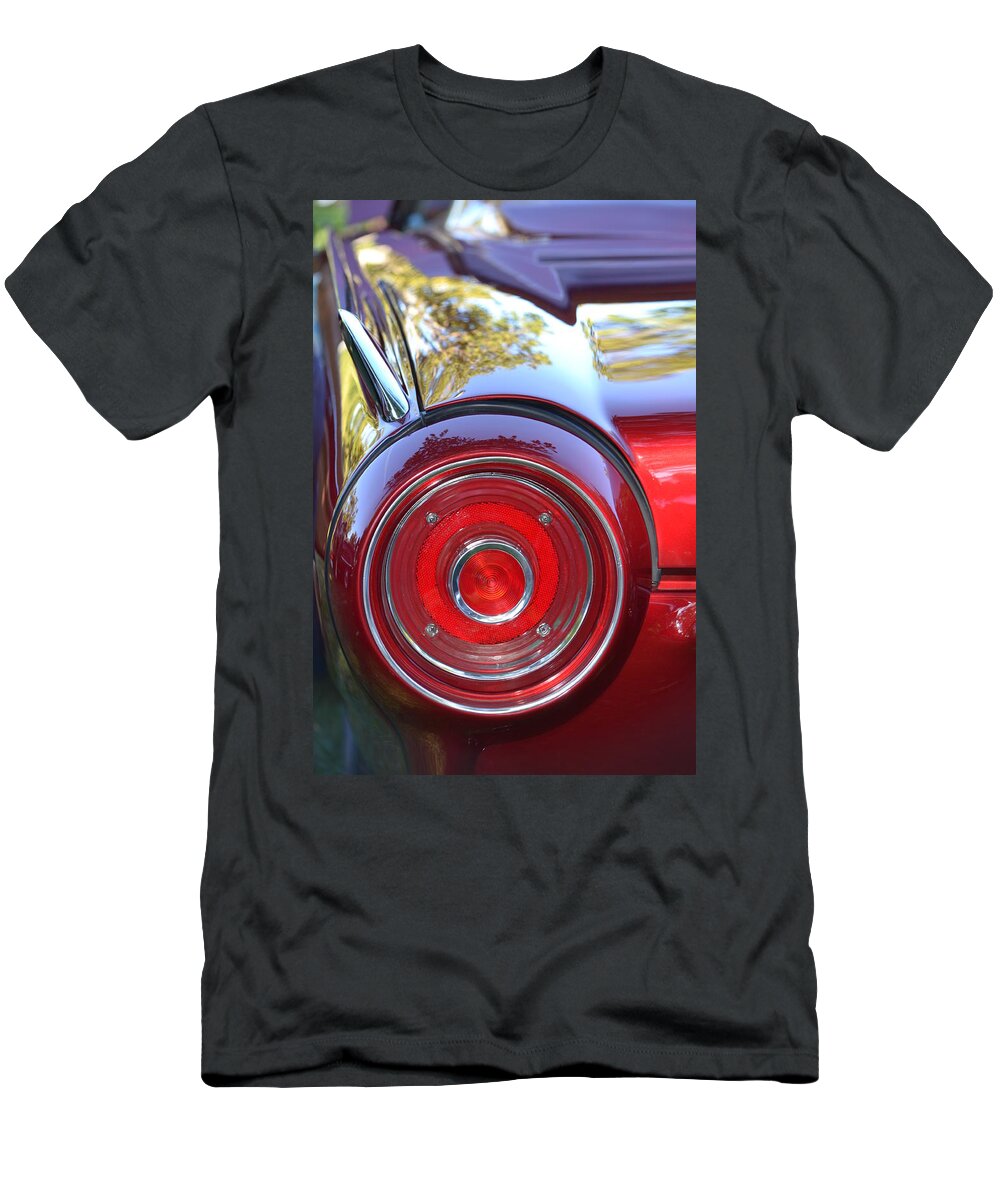 Red T-Shirt featuring the photograph Red Ford Tailight by Dean Ferreira