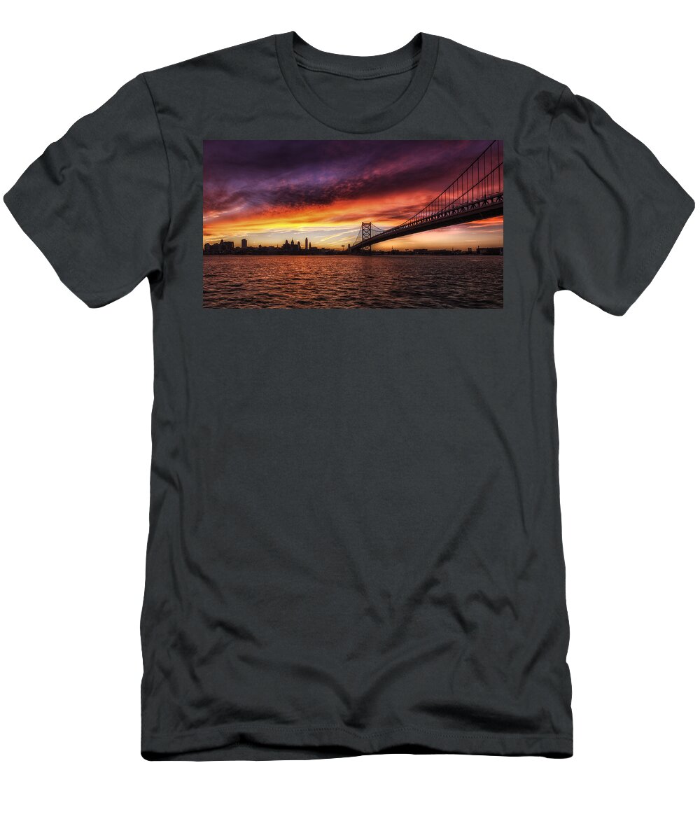 Landscape T-Shirt featuring the photograph Red Sky by Rob Dietrich