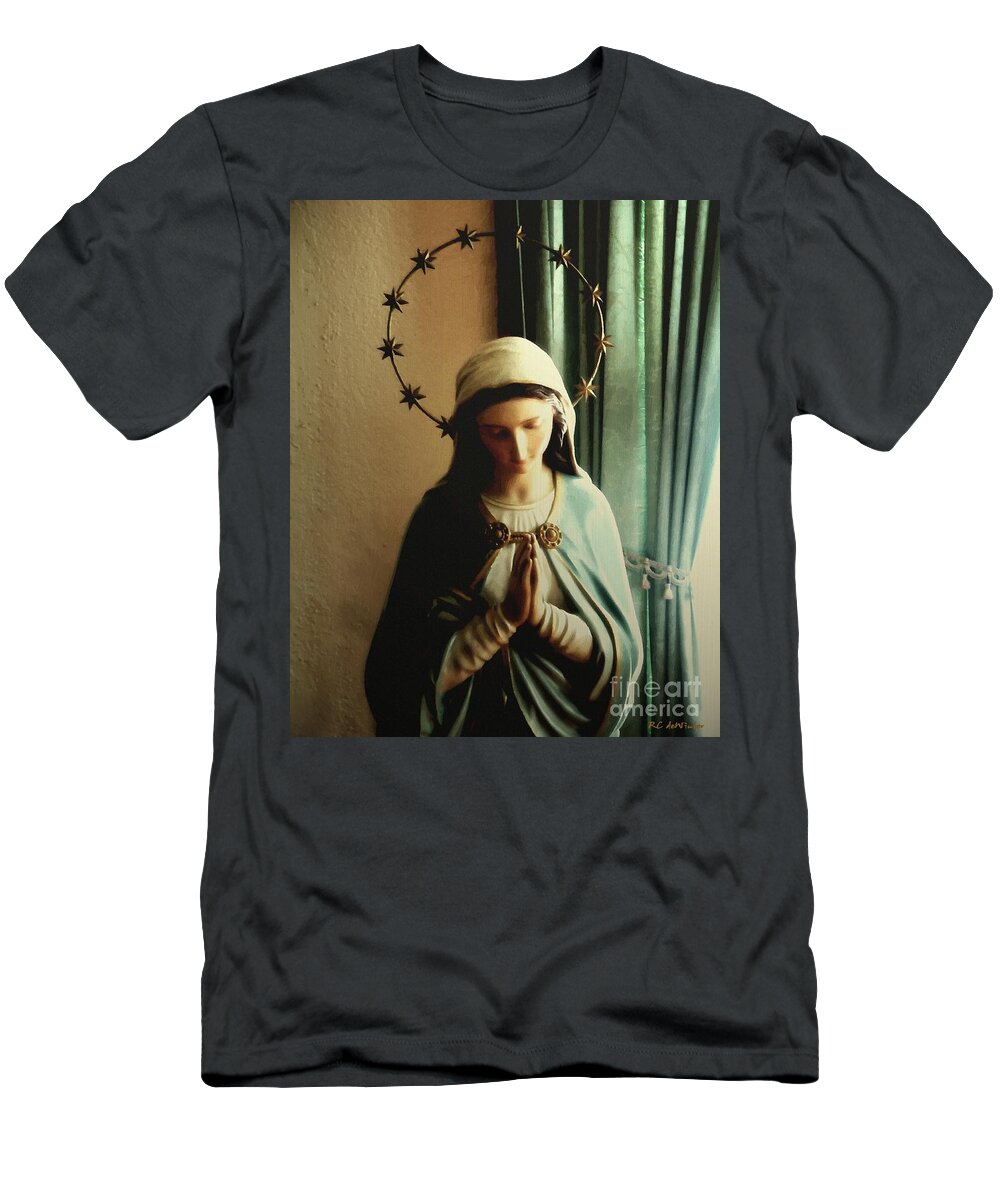 Catholic T-Shirt featuring the painting Regina Coeli by RC DeWinter