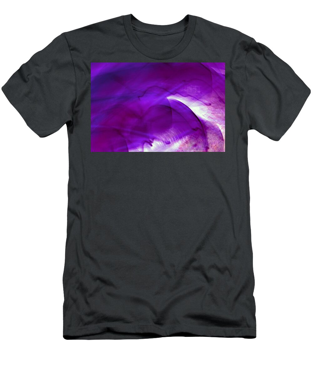 Mysterious T-Shirt featuring the photograph Remembrance - Purple by Carolyn Jacob
