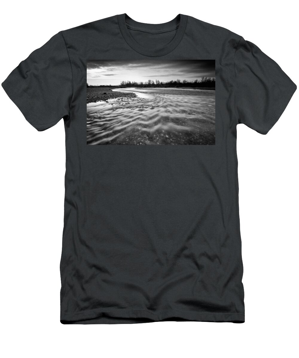 Landscapes T-Shirt featuring the photograph Restless river III by Davorin Mance