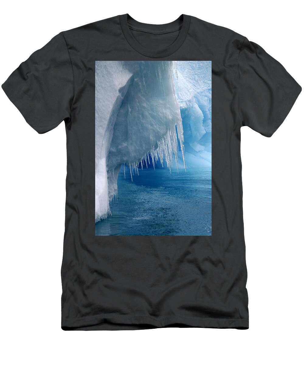 Antarctica T-Shirt featuring the photograph Rhapsody in Blue by Ginny Barklow