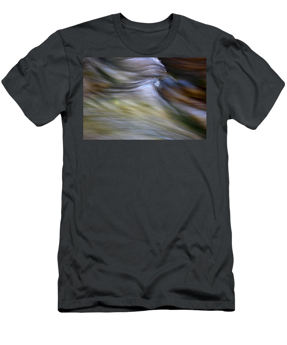 Wave Abstract T-Shirt featuring the photograph Rhythm Of The River by Michael Eingle