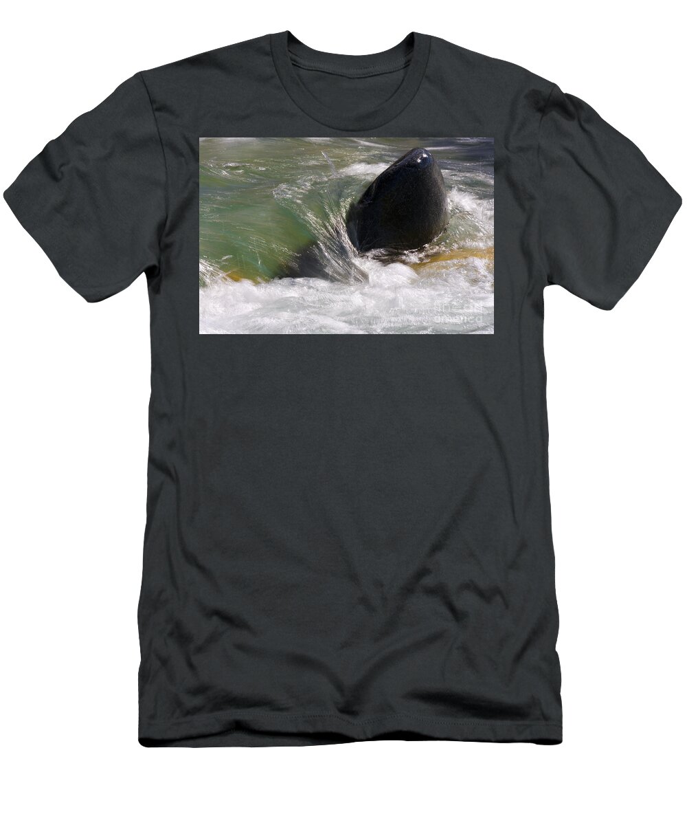 Heiko T-Shirt featuring the photograph Rock The River by Heiko Koehrer-Wagner