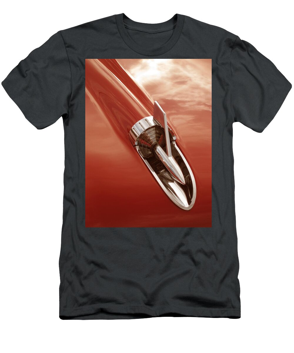 Red T-Shirt featuring the photograph Rocket Reflection by Carolyn Jacob