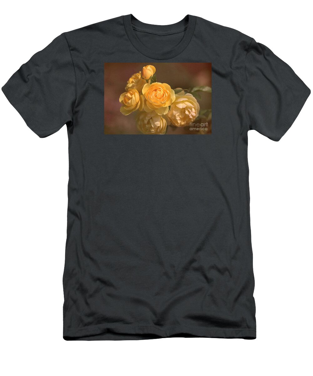 Floribunda Rose T-Shirt featuring the photograph Romantic Roses by Joy Watson
