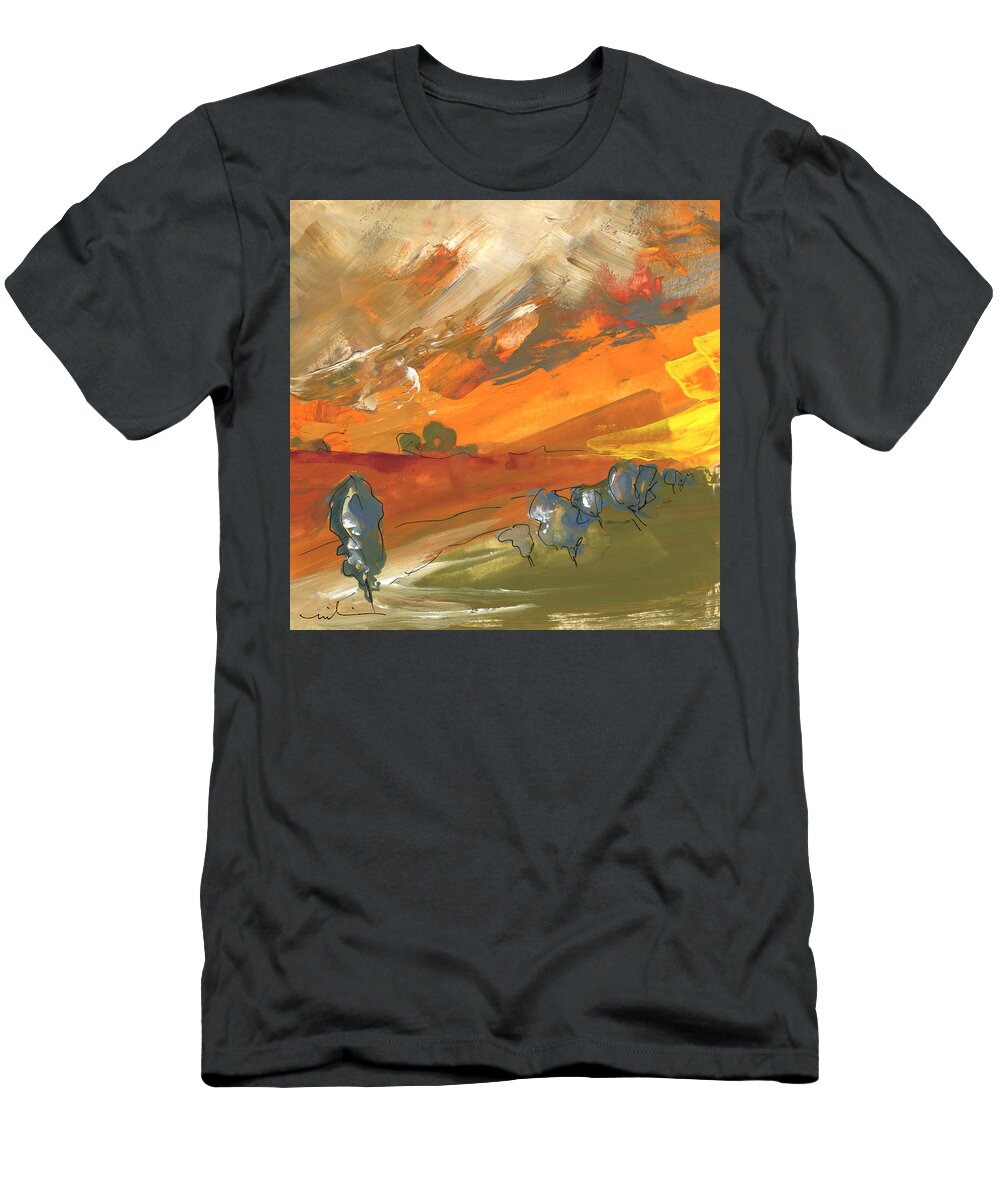 Travel T-Shirt featuring the painting Ronda 02 by Miki De Goodaboom