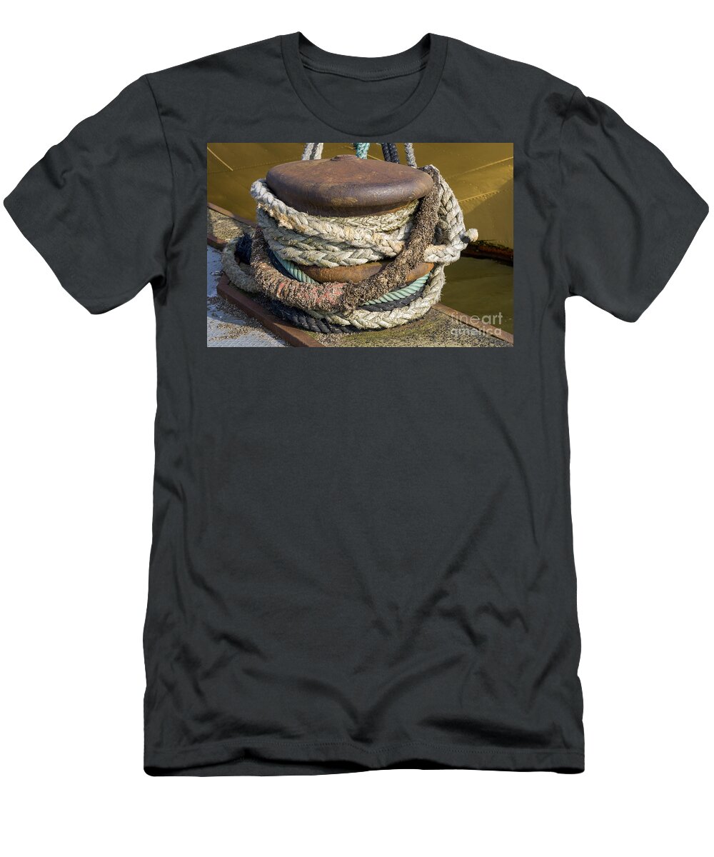 Aged T-Shirt featuring the photograph Ropes by Patricia Hofmeester