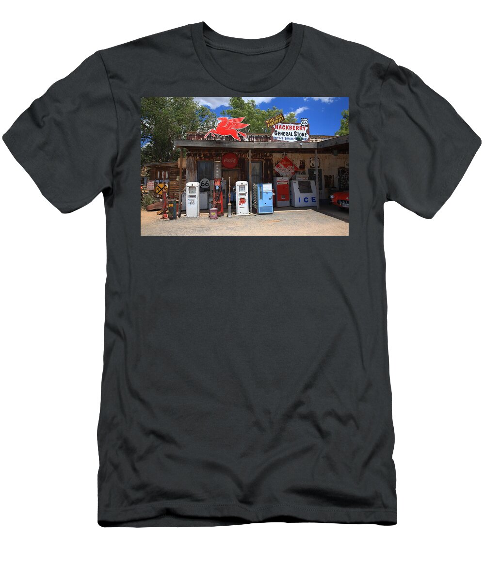 66 T-Shirt featuring the photograph Route 66 - Hackberry General Store 2012 by Frank Romeo