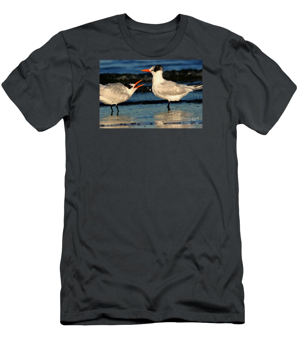 Animals T-Shirt featuring the photograph Wanna Dance by John F Tsumas
