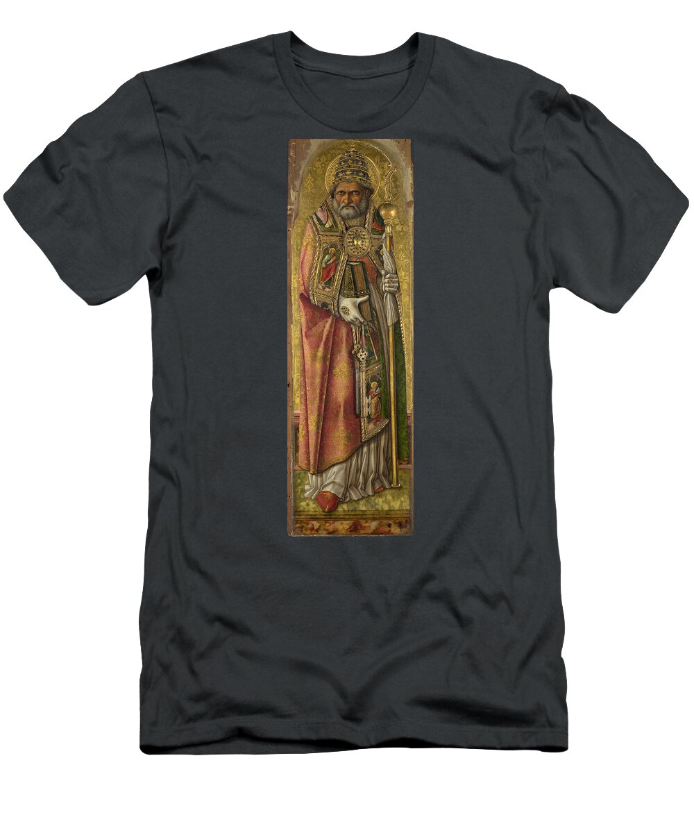 Carlo Crivelli T-Shirt featuring the painting Saint Peter by Carlo Crivelli