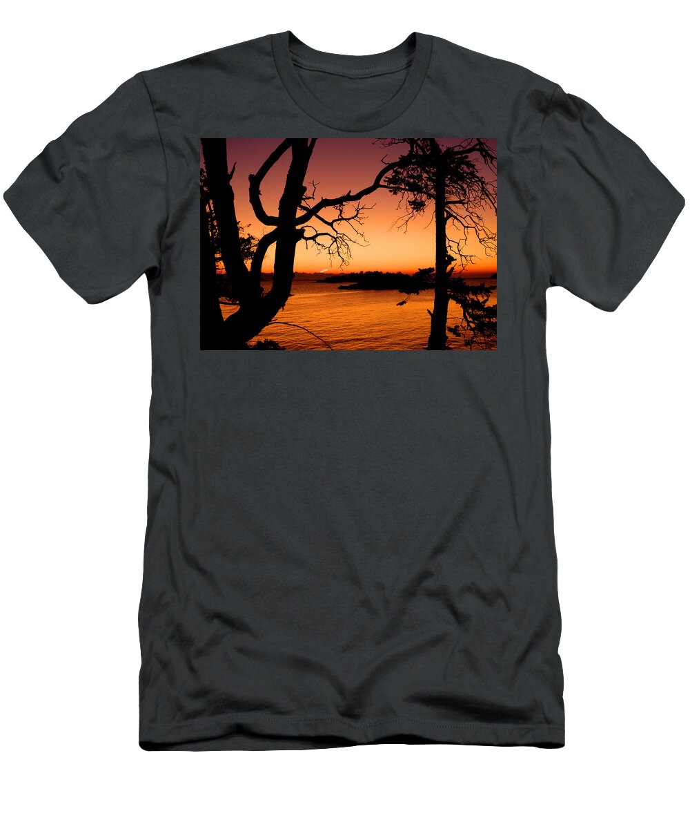 Sunrise T-Shirt featuring the photograph Salish Sunrise II by Randy Hall
