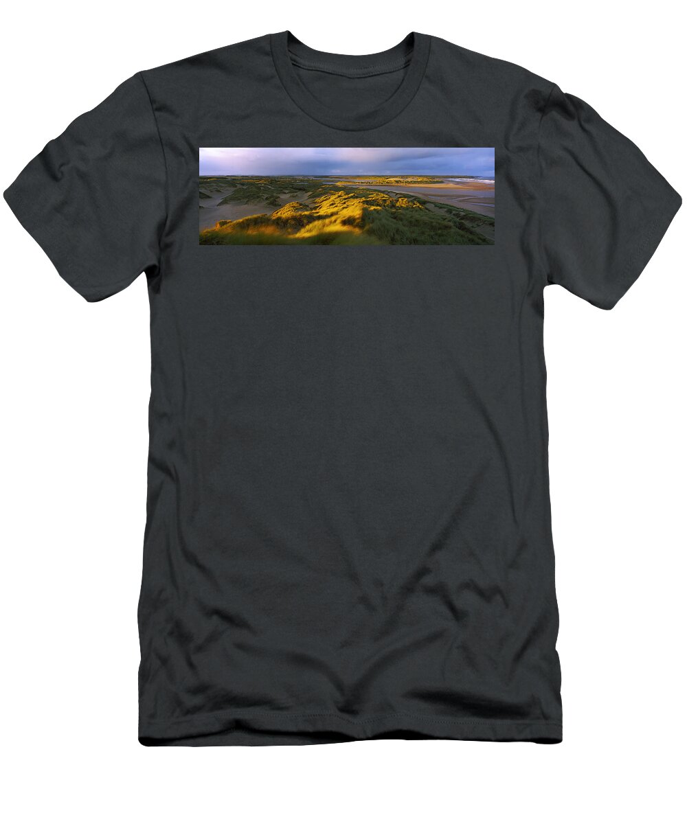 Photography T-Shirt featuring the photograph Sand Dunes On The Beach, Newburgh by Panoramic Images