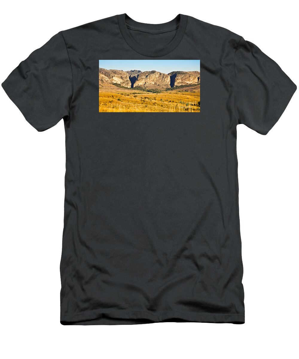 Canyon Des Makis T-Shirt featuring the photograph Sandstone Canyons Madagascar by Liz Leyden