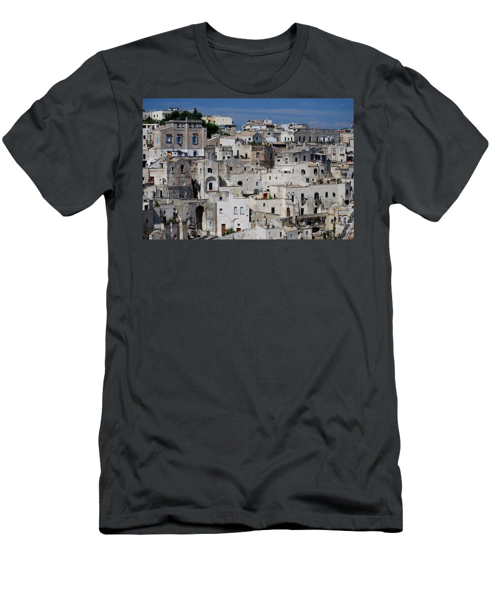 Italy T-Shirt featuring the photograph Sassi of Matera Italy by Caroline Stella