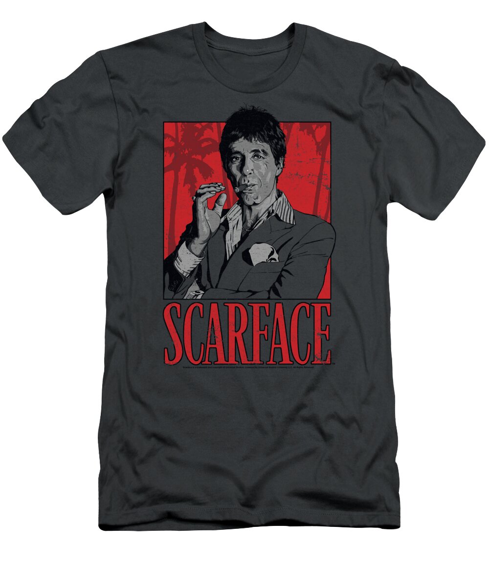  T-Shirt featuring the digital art Scarface - Tony by Brand A
