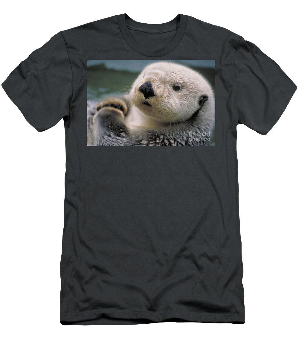 Sea Otter T-Shirt featuring the photograph Sea Otter by Art Wolfe