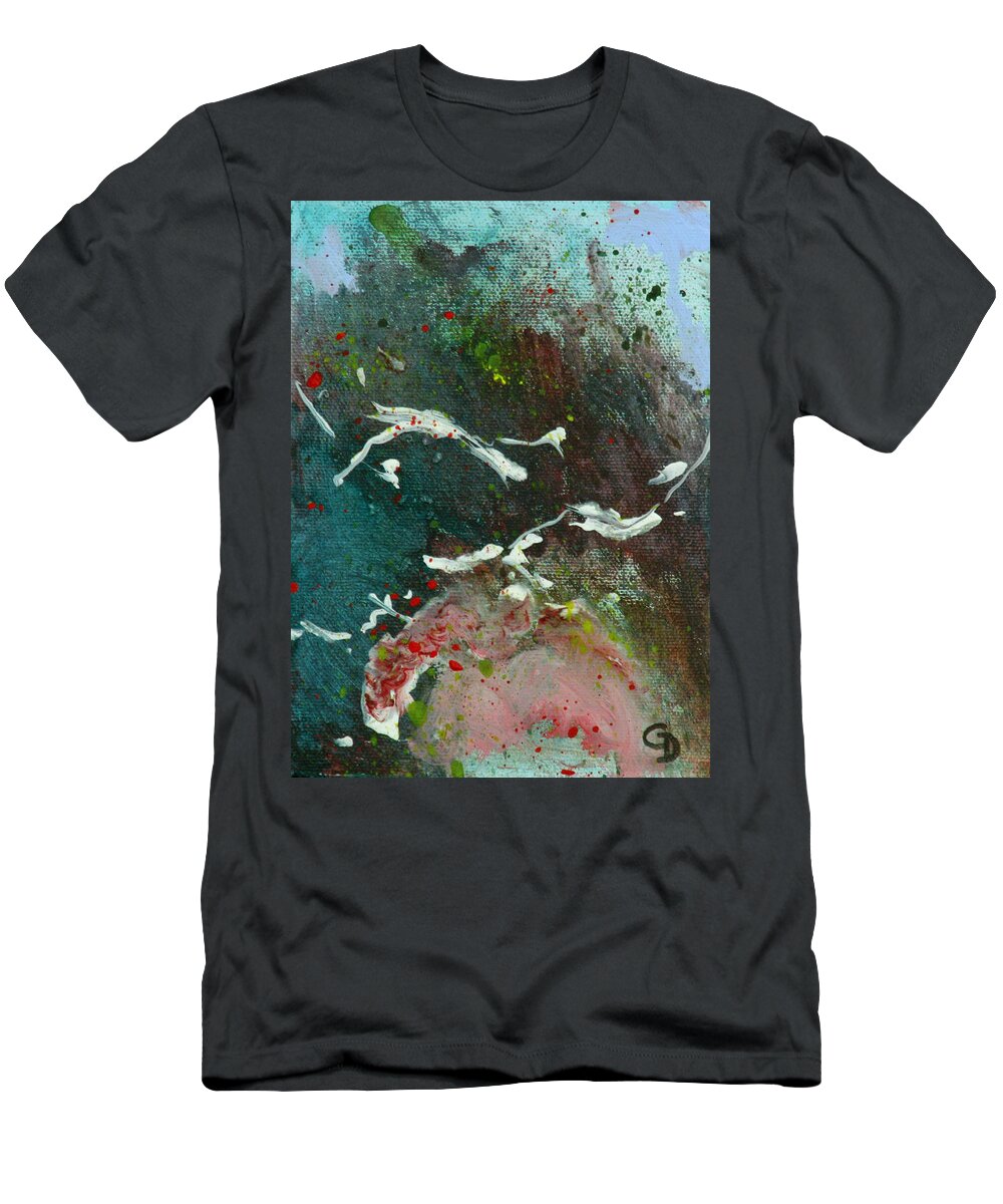 Seacliff Castle T-Shirt featuring the painting Seacliff Castle by Gail Daley