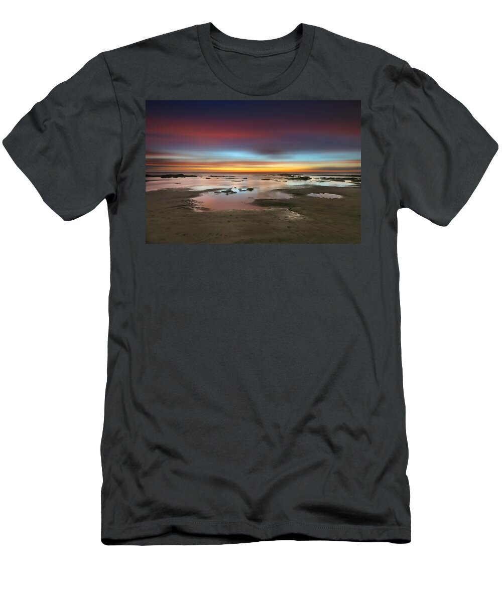 Sun T-Shirt featuring the photograph Seaside Reef Sunset 14 by Larry Marshall