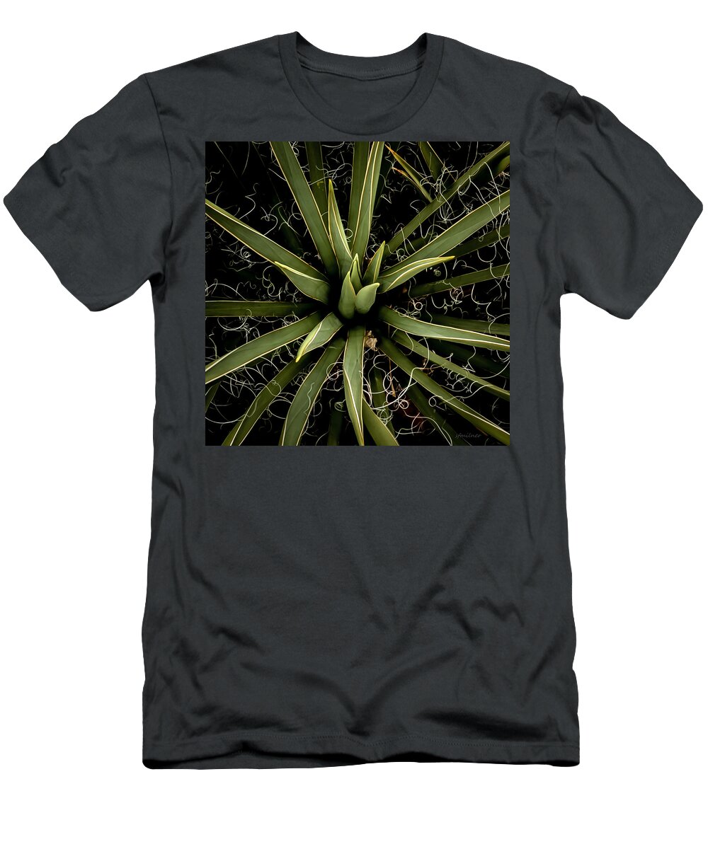 Yucca T-Shirt featuring the photograph Sharp Points - Yucca Plant by Steven Milner