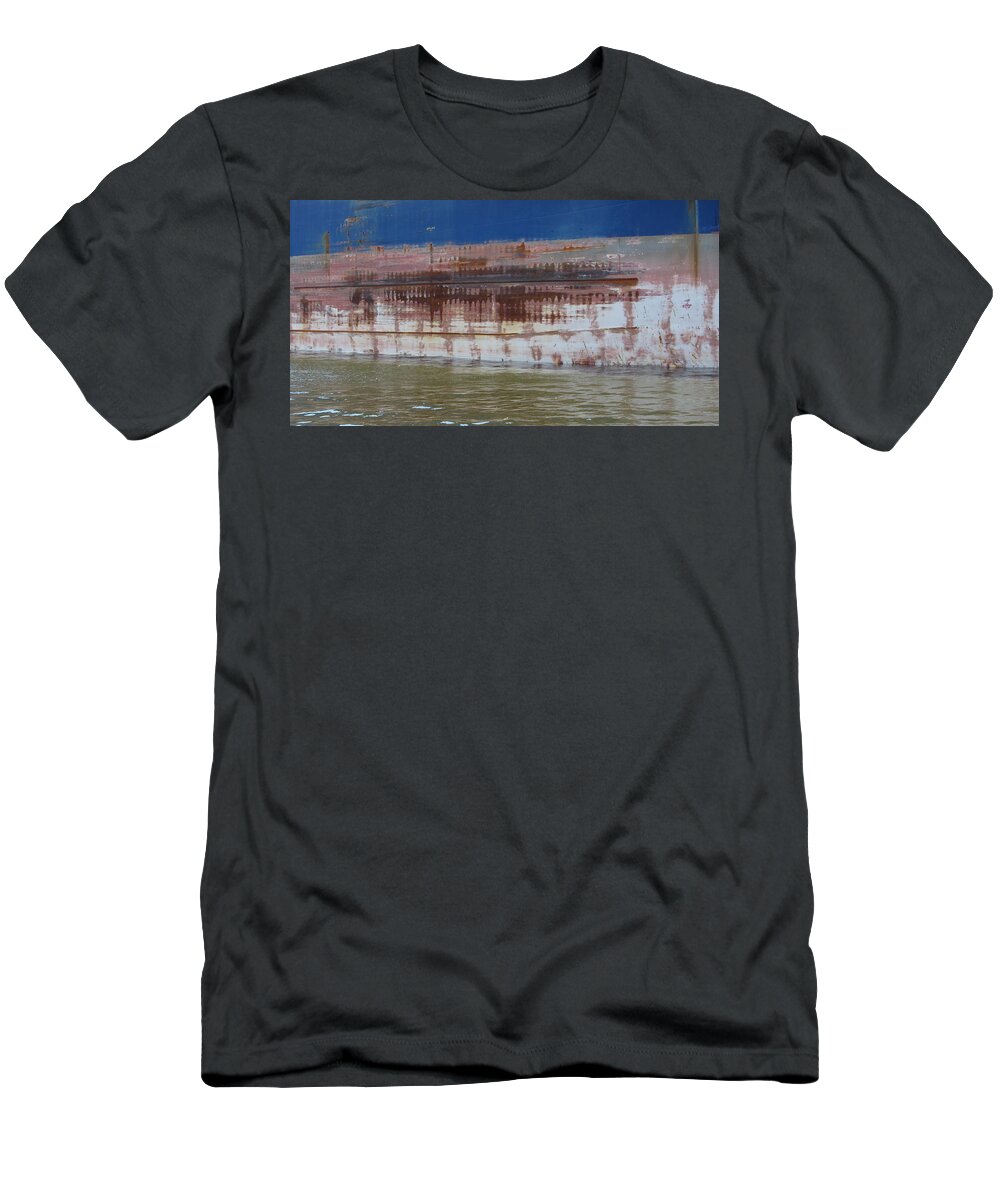 Ship T-Shirt featuring the photograph Ship Rust 4 by Anita Burgermeister